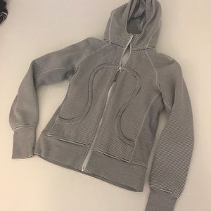 Lululemon striped scuba hoodie.